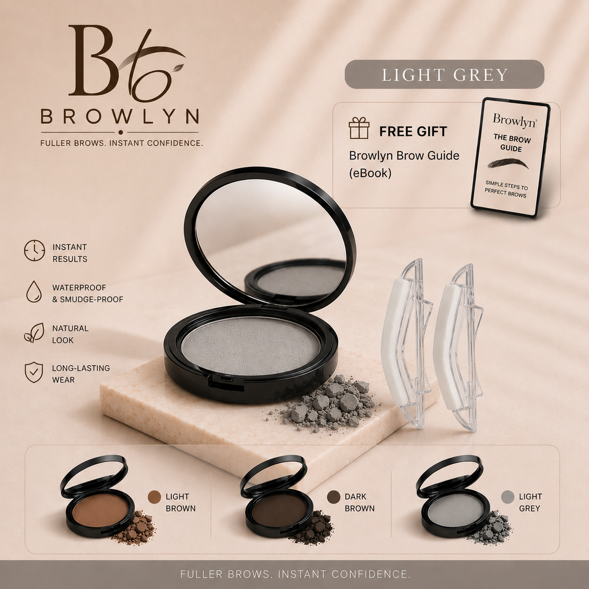 BROWLYN™ 5秒で整う眉スタンプキット 3