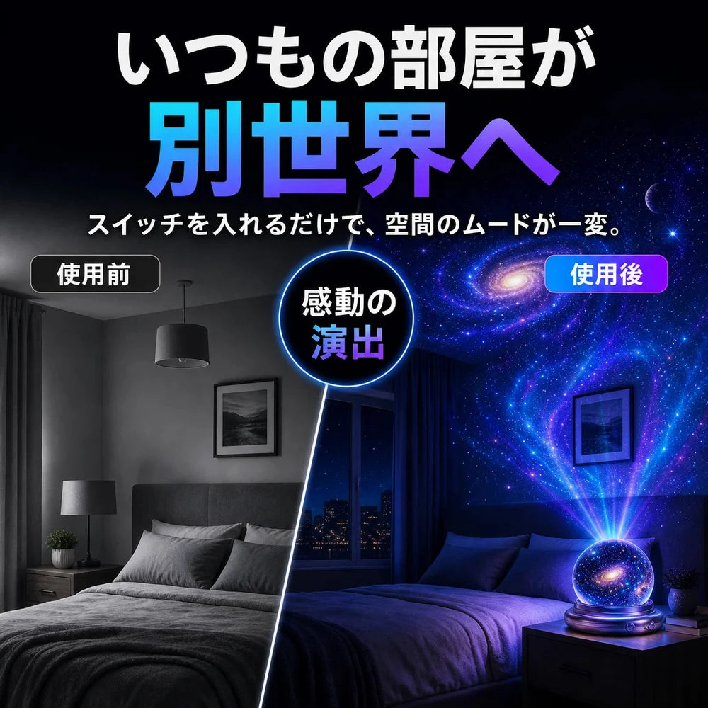 🌌🔮Topacme® ナイトライト プロジェクター